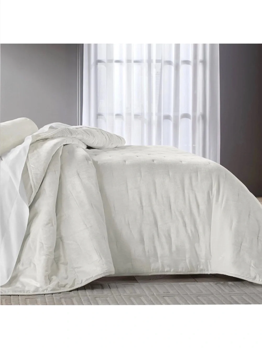 Hotel Collection Solid Velvet Quilted Coverlet Set